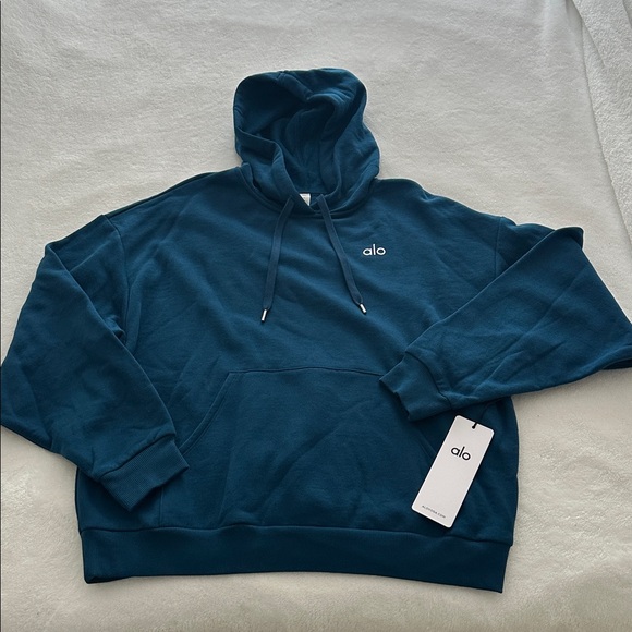 Alo Yoga Eclipse Blue Accolade Hoodie - Picture 1 of 8